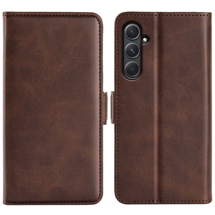 Dual-side Magnetic Buckle Horizontal Flip Leather Phone Case, For Samsung Galaxy A55, For Samsung Galaxy A35, For Samsung Galaxy S24 Ultra 5G, For Samsung Galaxy S24+ 5G