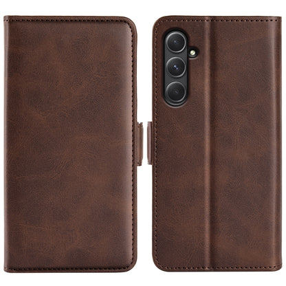 Dual-side Magnetic Buckle Horizontal Flip Leather Phone Case, For Samsung Galaxy A55, For Samsung Galaxy A35, For Samsung Galaxy S24 Ultra 5G, For Samsung Galaxy S24+ 5G