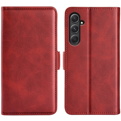 Dual-side Magnetic Buckle Horizontal Flip Leather Phone Case, For Samsung Galaxy A55, For Samsung Galaxy A35, For Samsung Galaxy S24 Ultra 5G, For Samsung Galaxy S24+ 5G