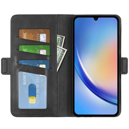 Dual-side Magnetic Buckle Horizontal Flip Leather Phone Case, For Samsung Galaxy A35, For Samsung Galaxy S24 Ultra 5G, For Samsung Galaxy S24+ 5G, For Samsung Galaxy S24 5G