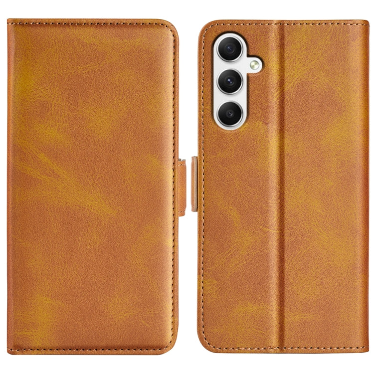 Dual-side Magnetic Buckle Horizontal Flip Leather Phone Case, For Samsung Galaxy A55, For Samsung Galaxy A35, For Samsung Galaxy S24 Ultra 5G, For Samsung Galaxy S24+ 5G