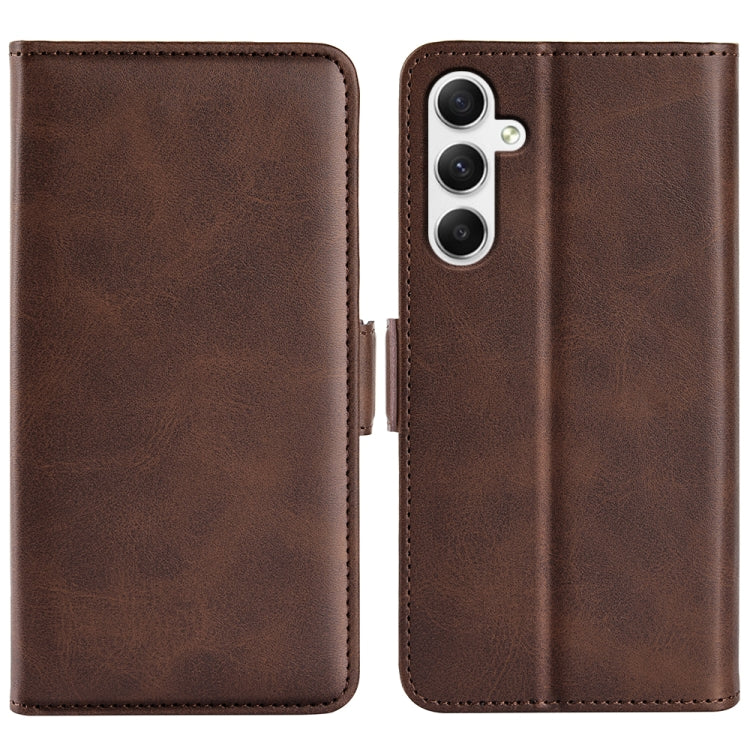 Dual-side Magnetic Buckle Horizontal Flip Leather Phone Case, For Samsung Galaxy A55, For Samsung Galaxy A35, For Samsung Galaxy S24 Ultra 5G, For Samsung Galaxy S24+ 5G