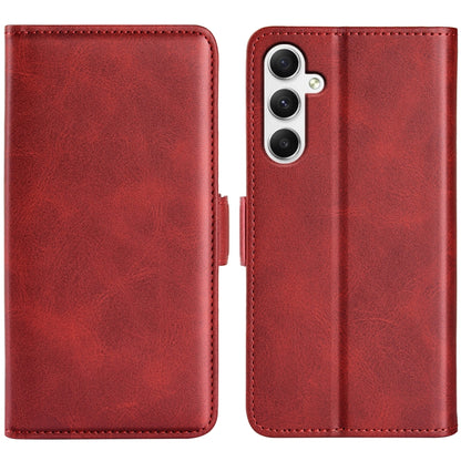 Dual-side Magnetic Buckle Horizontal Flip Leather Phone Case, For Samsung Galaxy A55, For Samsung Galaxy A35, For Samsung Galaxy S24 Ultra 5G, For Samsung Galaxy S24+ 5G