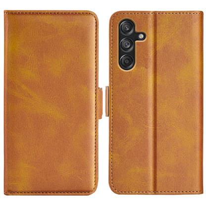 Dual-side Magnetic Buckle Horizontal Flip Leather Phone Case, For Samsung Galaxy S24 FE 5G, For Samsung Galaxy Xcover 7 Pro, For Samsung Galaxy M55 5G, For Samsung Galaxy M15 5G