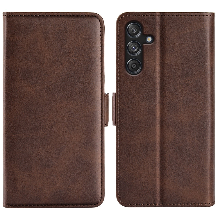 Dual-side Magnetic Buckle Horizontal Flip Leather Phone Case, For Samsung Galaxy S24 FE 5G, For Samsung Galaxy Xcover 7 Pro, For Samsung Galaxy M55 5G, For Samsung Galaxy M15 5G