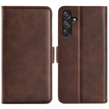 Dual-side Magnetic Buckle Horizontal Flip Leather Phone Case, For Samsung Galaxy S24 FE 5G, For Samsung Galaxy Xcover 7 Pro, For Samsung Galaxy M55 5G, For Samsung Galaxy M15 5G