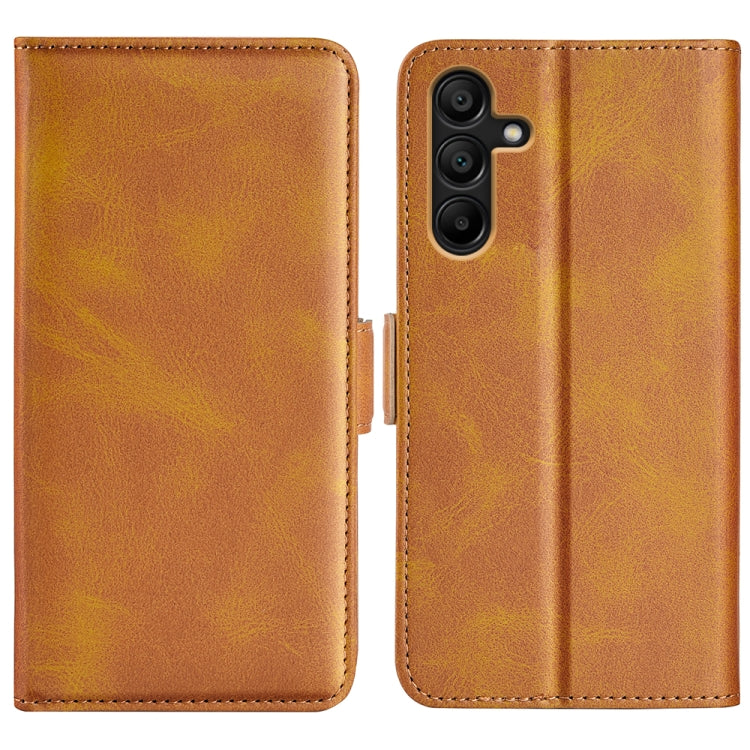 Dual-side Magnetic Buckle Horizontal Flip Leather Phone Case, For Samsung Galaxy S24 FE 5G, For Samsung Galaxy Xcover 7 Pro, For Samsung Galaxy M55 5G, For Samsung Galaxy M15 5G