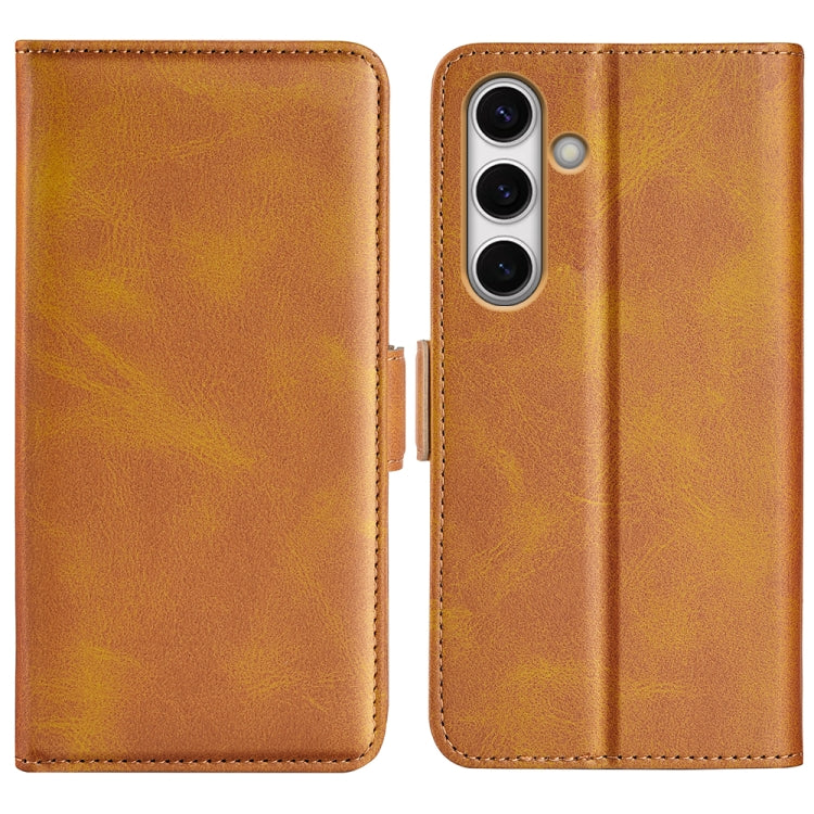 Dual-side Magnetic Buckle Horizontal Flip Leather Phone Case, For Samsung Galaxy S24 FE 5G, For Samsung Galaxy Xcover 7 Pro, For Samsung Galaxy M55 5G, For Samsung Galaxy M15 5G