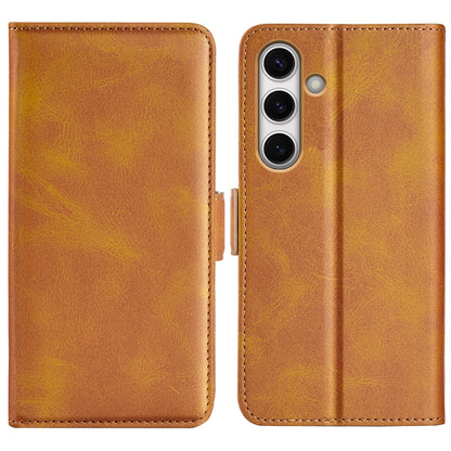 Dual-side Magnetic Buckle Horizontal Flip Leather Phone Case, For Samsung Galaxy S24 FE 5G, For Samsung Galaxy Xcover 7 Pro, For Samsung Galaxy M55 5G, For Samsung Galaxy M15 5G