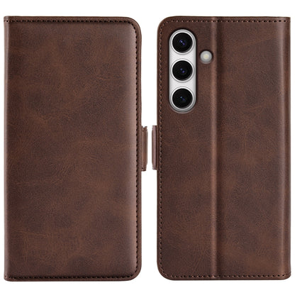 Dual-side Magnetic Buckle Horizontal Flip Leather Phone Case, For Samsung Galaxy S24 FE 5G, For Samsung Galaxy Xcover 7 Pro, For Samsung Galaxy M55 5G, For Samsung Galaxy M15 5G
