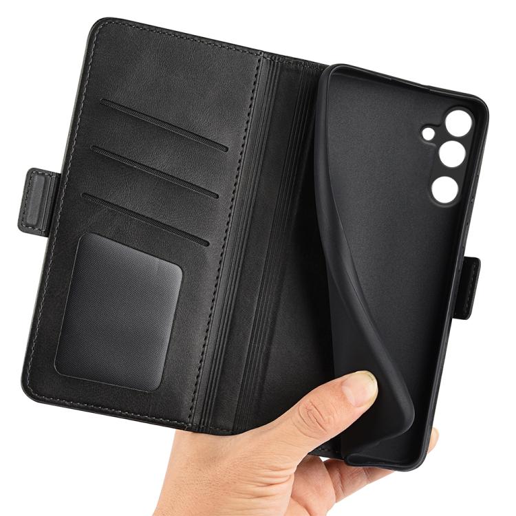 Dual-side Magnetic Buckle Horizontal Flip Leather Phone Case, For Samsung Galaxy M16 / F16