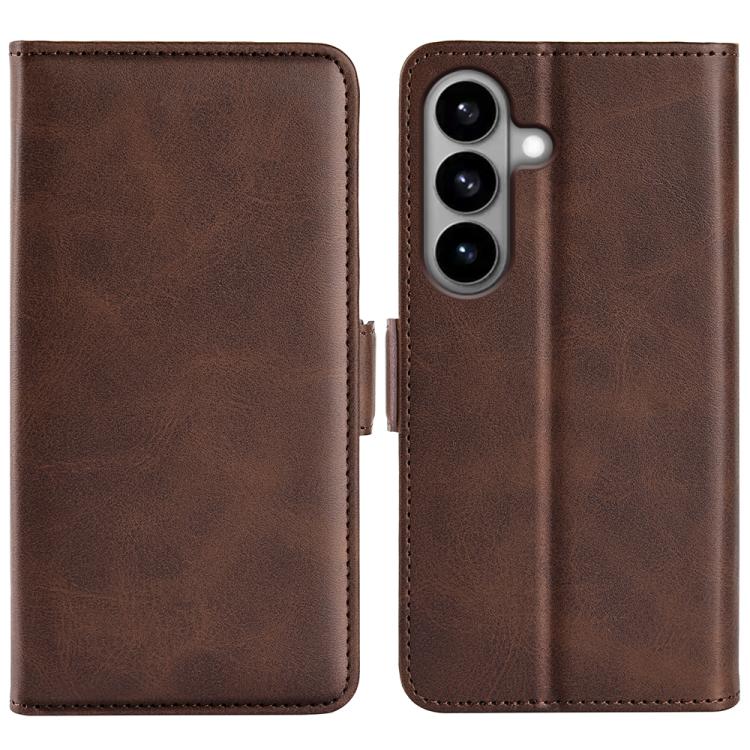 Dual-side Magnetic Buckle Horizontal Flip Leather Phone Case, For Samsung Galaxy S26+ 5G, For Samsung Galaxy S26 Edge 5G, For Samsung Galaxy S26 Ultra 5G, For Samsung Galaxy S26 5G