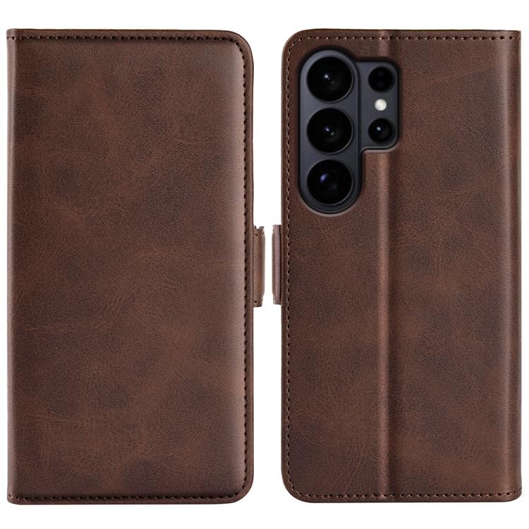 Dual-side Magnetic Buckle Horizontal Flip Leather Phone Case, For Samsung Galaxy S26+ 5G, For Samsung Galaxy S26 Edge 5G, For Samsung Galaxy S26 Ultra 5G, For Samsung Galaxy S26 5G