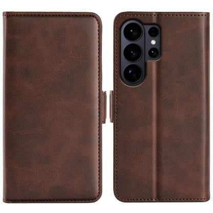 Dual-side Magnetic Buckle Horizontal Flip Leather Phone Case, For Samsung Galaxy S26+ 5G, For Samsung Galaxy S26 Edge 5G, For Samsung Galaxy S26 Ultra 5G, For Samsung Galaxy S26 5G