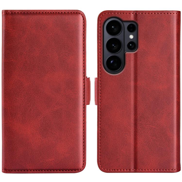 Dual-side Magnetic Buckle Horizontal Flip Leather Phone Case, For Samsung Galaxy S26+ 5G, For Samsung Galaxy S26 Edge 5G, For Samsung Galaxy S26 Ultra 5G, For Samsung Galaxy S26 5G