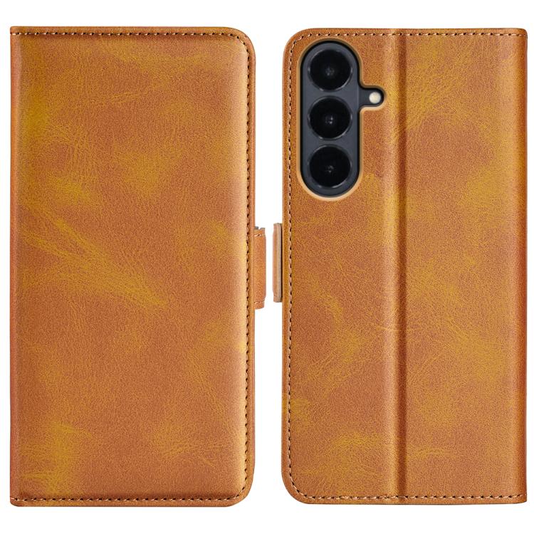 Dual-side Magnetic Buckle Horizontal Flip Leather Phone Case, For Galaxy S26 FE 5G, For Galaxy S26+ 5G, For Galaxy S26 Edge 5G, For Galaxy S26 Ultra 5G