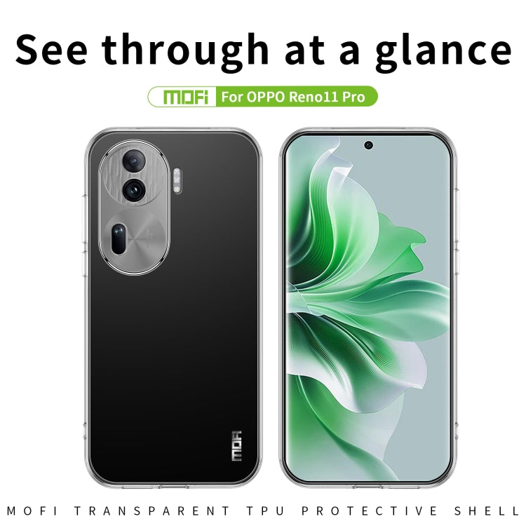 MOFI Ming Series Ultra-thin TPU Phone Case, For OPPO Reno11 Pro China, For OPPO Reno11 China