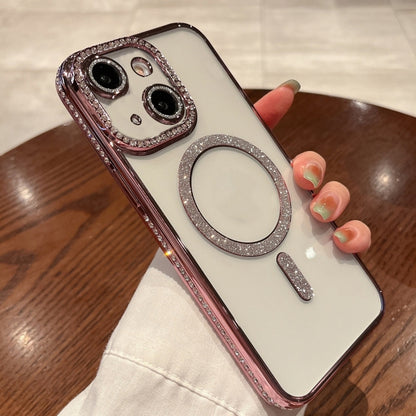 Diamond Plated MagSafe TPU Phone Case, For iPhone 15, For iPhone 14 Plus, For iPhone 14, For iPhone 14 Pro