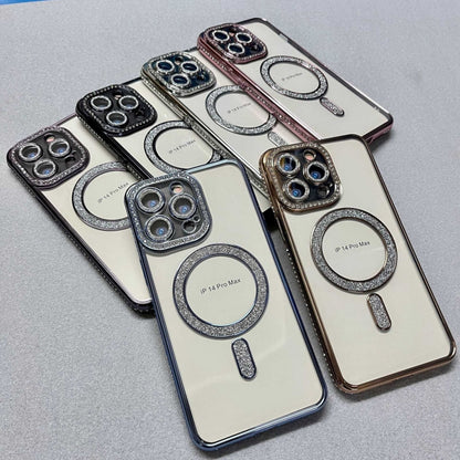 Diamond Plated MagSafe TPU Phone Case, For iPhone 15, For iPhone 14 Plus, For iPhone 14, For iPhone 14 Pro