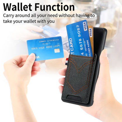 Denim Texture Leather Skin Phone Case with Card Slot, For Samsung Galaxy S24 Ultra 5G, For Samsung Galaxy S24+ 5G