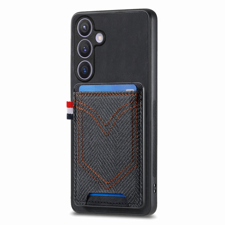 Denim Texture Leather Skin Phone Case with Card Slot, For Samsung Galaxy A36 5G, For Samsung Galaxy S25 5G, For Samsung Galaxy S25+ 5G, For Samsung Galaxy S25 Ultra 5G