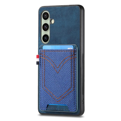 Denim Texture Leather Skin Phone Case with Card Slot, For Samsung Galaxy A57 5G, For Samsung Galaxy A37 5G, For Samsung Galaxy S25 Edge 5G, For Samsung Galaxy A56 5G