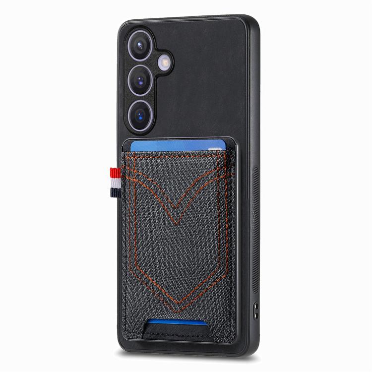 Denim Texture Leather Skin Phone Case with Card Slot, For Samsung Galaxy A57 5G, For Samsung Galaxy A37 5G, For Samsung Galaxy S25 Edge 5G, For Samsung Galaxy A56 5G
