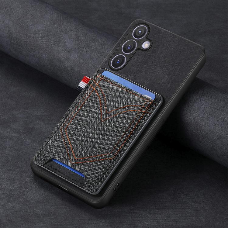 Denim Texture Leather Skin Phone Case with Card Slot, For Samsung Galaxy A57 5G, For Samsung Galaxy A37 5G, For Samsung Galaxy S25 Edge 5G, For Samsung Galaxy A56 5G