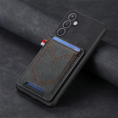 Denim Texture Leather Skin Phone Case with Card Slot, For Samsung Galaxy A57 5G, For Samsung Galaxy A37 5G, For Samsung Galaxy S25 Edge 5G, For Samsung Galaxy A56 5G
