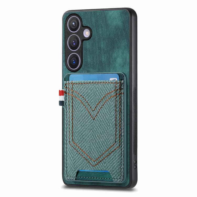 Denim Texture Leather Skin Phone Case with Card Slot, For Samsung Galaxy A57 5G, For Samsung Galaxy A37 5G, For Samsung Galaxy S25 Edge 5G, For Samsung Galaxy A56 5G