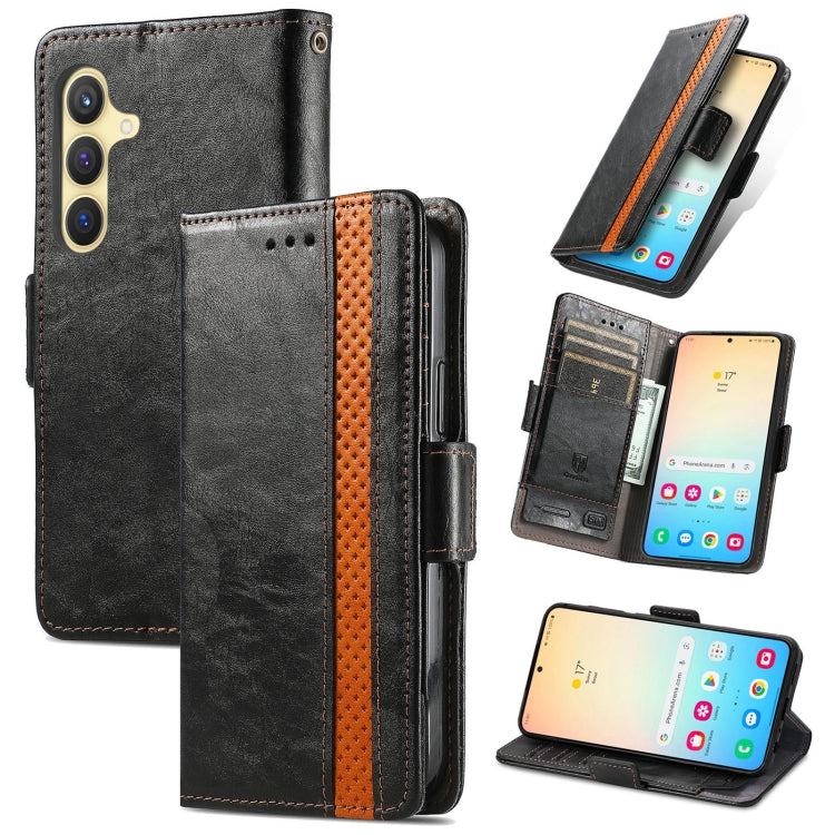 CaseNeo Splicing Dual Magnetic Buckle Leather Phone Case, For Samsung Galaxy S24+ 5G, For Samsung Galaxy S24 5G, For Samsung Galaxy A05, For Samsung Galaxy A05s