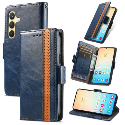 CaseNeo Splicing Dual Magnetic Buckle Leather Phone Case, For Samsung Galaxy S24+ 5G, For Samsung Galaxy S24 5G, For Samsung Galaxy A05, For Samsung Galaxy A05s