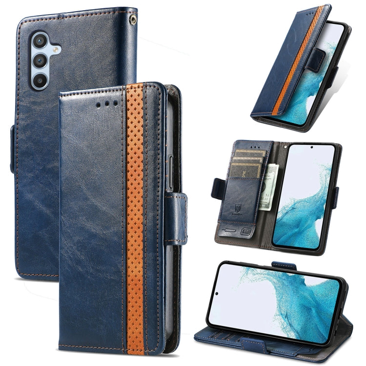 CaseNeo Splicing Dual Magnetic Buckle Leather Phone Case, For Samsung Galaxy S25 Edge 5G, For Samsung Galaxy A36 5G, For Samsung Galaxy S25 5G, For Samsung Galaxy S25+ 5G