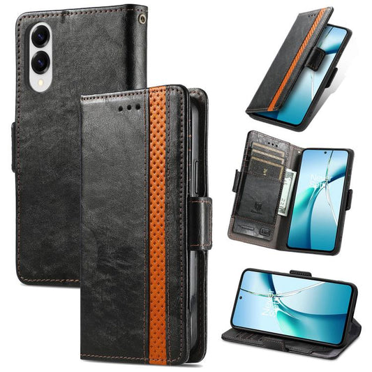 CaseNeo Splicing Dual Magnetic Buckle Leather Phone Case, For Samsung Galaxy S25 Edge 5G, For Samsung Galaxy A36 5G, For Samsung Galaxy S25 5G, For Samsung Galaxy S25+ 5G