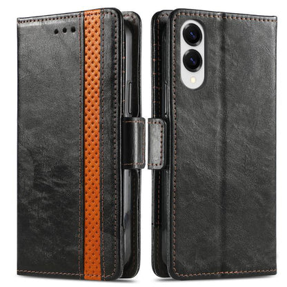 CaseNeo Splicing Dual Magnetic Buckle Leather Phone Case, For Samsung Galaxy S25 Edge 5G, For Samsung Galaxy A36 5G, For Samsung Galaxy S25 5G, For Samsung Galaxy S25+ 5G