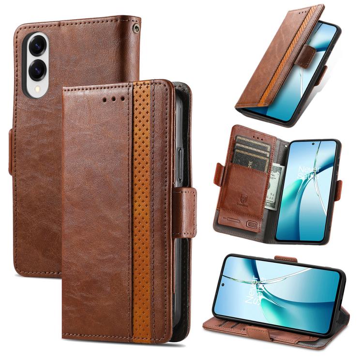 CaseNeo Splicing Dual Magnetic Buckle Leather Phone Case, For Samsung Galaxy S25 Edge 5G, For Samsung Galaxy A36 5G, For Samsung Galaxy S25 5G, For Samsung Galaxy S25+ 5G