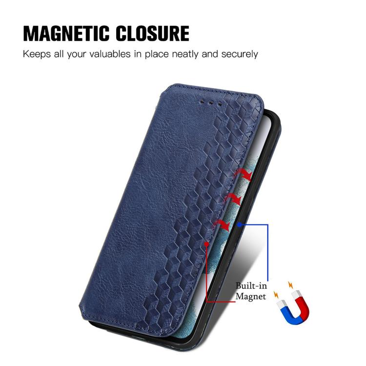 Cubic Grid Pressed Magnetic Leather Phone Case, For Samsung Galaxy A26 5G, For Samsung Galaxy A36 5G, For Samsung Galaxy S25 5G, For Samsung Galaxy S25+ 5G