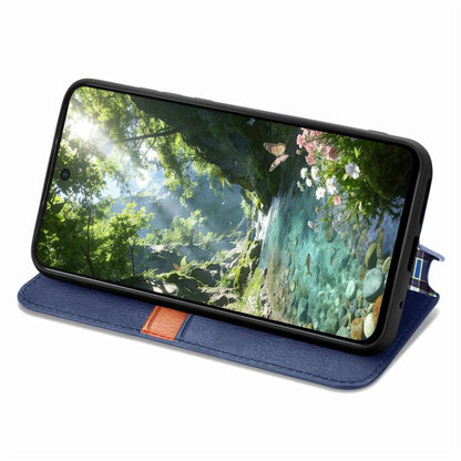 Cubic Grid Pressed Magnetic Leather Phone Case, For Samsung Galaxy A57 5G, For Samsung Galaxy A37 5G, For Samsung Galaxy S25 Edge 5G, For Samsung Galaxy A56 5G