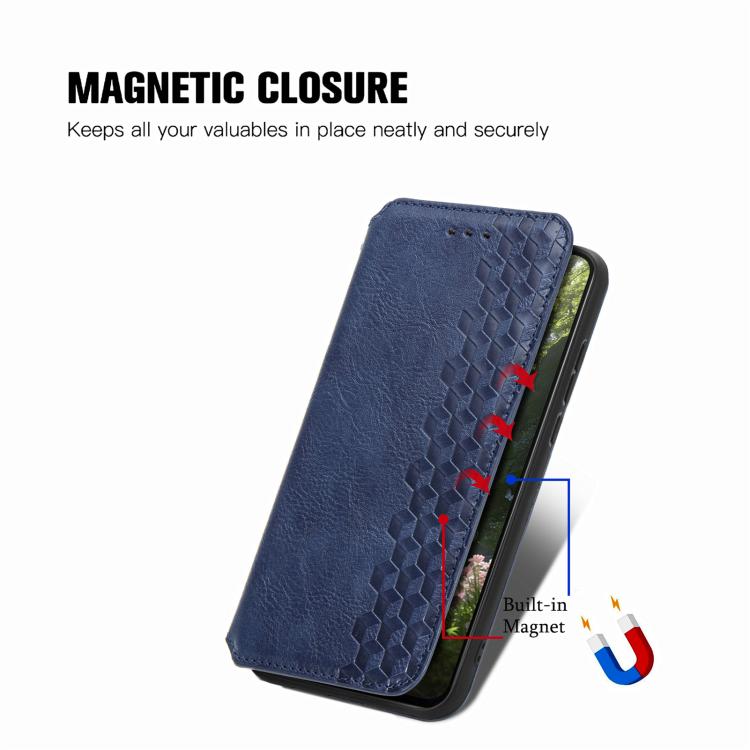 Cubic Grid Pressed Magnetic Leather Phone Case, For Samsung Galaxy A57 5G, For Samsung Galaxy A37 5G, For Samsung Galaxy S25 Edge 5G, For Samsung Galaxy A56 5G