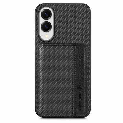 Carbon Fiber Magnetic Card Wallet RFID Blocking Phone Case, For Samsung Galaxy A57 5G, For Samsung Galaxy A37 5G, For Samsung Galaxy S25 Edge 5G, For Samsung Galaxy A56 5G