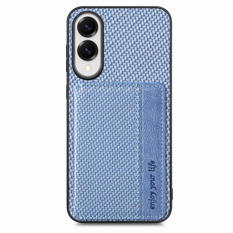 Carbon Fiber Magnetic Card Wallet RFID Blocking Phone Case, For Samsung Galaxy S25 Edge 5G, For Samsung Galaxy A56 5G, For Samsung Galaxy A36, For Samsung Galaxy S25 5G