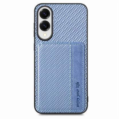 Carbon Fiber Magnetic Card Wallet RFID Blocking Phone Case, For Samsung Galaxy S25 Edge 5G, For Samsung Galaxy A56 5G, For Samsung Galaxy A36, For Samsung Galaxy S25 5G