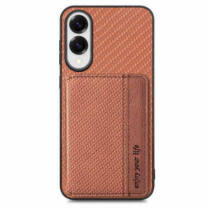Carbon Fiber Magnetic Card Wallet RFID Blocking Phone Case, For Samsung Galaxy A57 5G, For Samsung Galaxy A37 5G, For Samsung Galaxy S25 Edge 5G, For Samsung Galaxy A56 5G