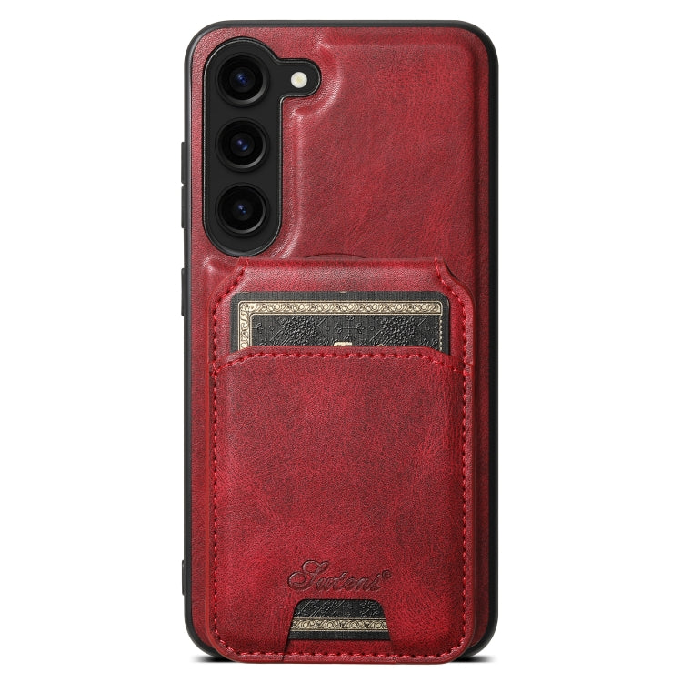 Suteni H15  Oil Eax Leather Detachable Wallet Back Phone Case, For Samsung Galaxy S24 5G, For Samsung Galaxy S23 Ultra 5G, For Samsung Galaxy S23+ 5G, For Samsung Galaxy S23 5G