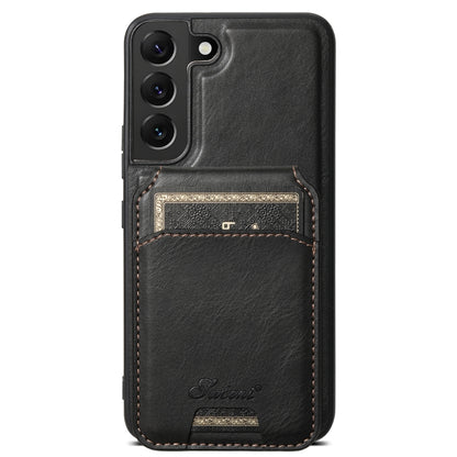 Suteni H15  Oil Eax Leather Detachable Wallet Back Phone Case, For Samsung Galaxy S22 Ultra 5G, For Samsung Galaxy S22+ 5G, For Samsung Galaxy S22 5G, For Samsung Galaxy Note20 Ultra 5G
