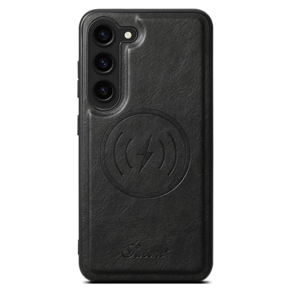 Suteni H15  Oil Eax Leather Detachable Wallet Back Phone Case, For Samsung Galaxy S24 5G, For Samsung Galaxy S23 Ultra 5G, For Samsung Galaxy S23+ 5G, For Samsung Galaxy S23 5G