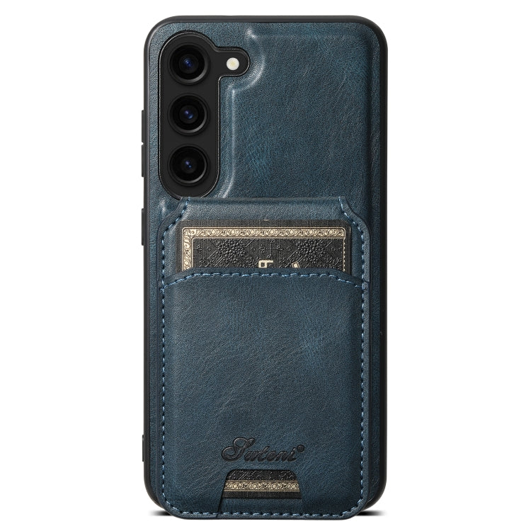 Suteni H15  Oil Eax Leather Detachable Wallet Back Phone Case, For Samsung Galaxy S25 5G, For Samsung Galaxy S25+ 5G, For Samsung Galaxy S25 Ultra 5G, For Samsung Galaxy S24 Ultra 5G, For Samsung Galaxy S24+ 5G