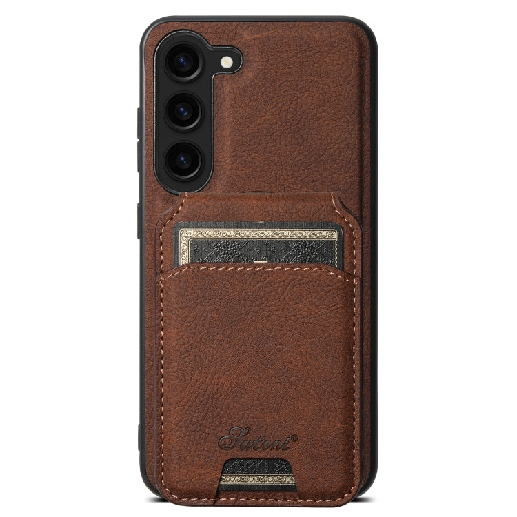 Suteni H16 Litchi Texture Leather Detachable Wallet Back Phone Case, For Samsung Galaxy S24+ 5G, For Samsung Galaxy S24 5G, For Samsung Galaxy S23 Ultra 5G, For Samsung Galaxy S23+ 5G, For Samsung Galaxy S23 5G, For Samsung Galaxy S22 Ultra 5G