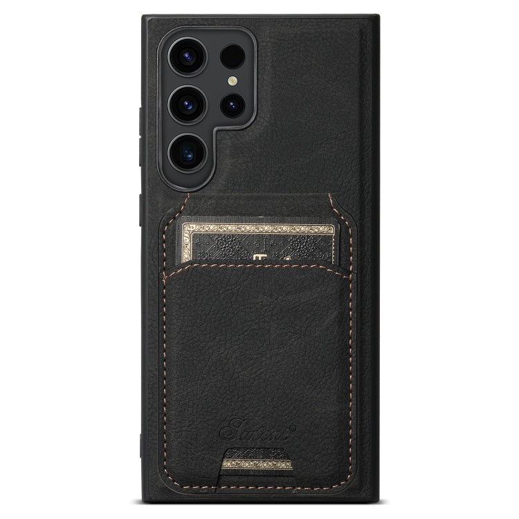 Suteni H16 Litchi Texture Leather Detachable Wallet Back Phone Case, For Samsung Galaxy S26+ 5G, For Samsung Galaxy S26 Ultra 5G, For Samsung Galaxy S25 5G, For Samsung Galaxy S25+ 5G, For Samsung Galaxy S25 Ultra 5G, For Samsung Galaxy S24 Ultra 5G