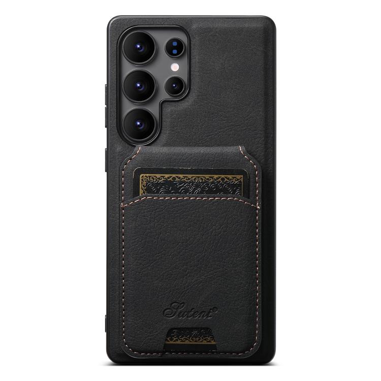 Suteni H16 Litchi Texture Leather Detachable Wallet Back Phone Case, For Samsung Galaxy S26+ 5G, For Samsung Galaxy S26 Ultra 5G, For Samsung Galaxy S25 5G, For Samsung Galaxy S25+ 5G, For Samsung Galaxy S25 Ultra 5G, For Samsung Galaxy S24 Ultra 5G